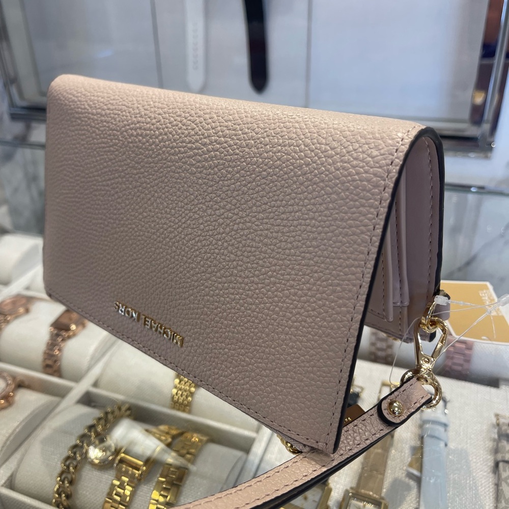 MICHAEL MICHAEL KORS Adele Leather Wallet Double Zip wristlet
Soft Pink 
NWT - Picture 13 of 16